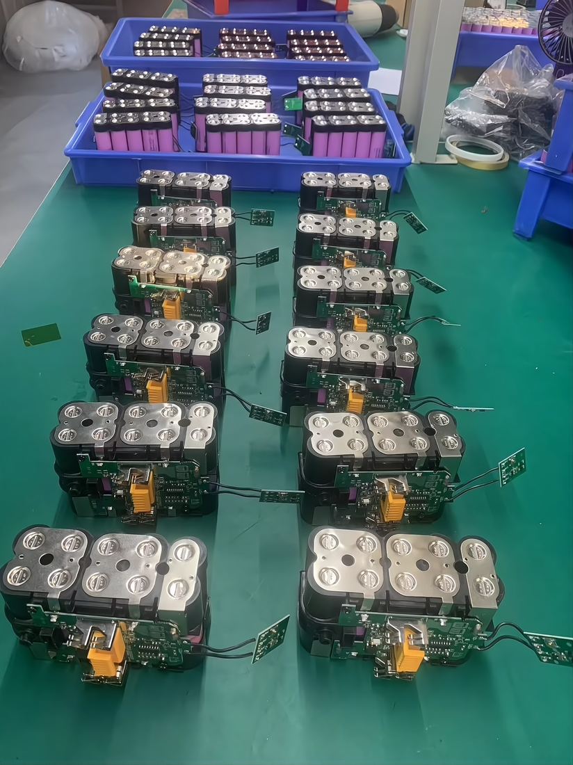 Cells and BMS boards ready for assembly