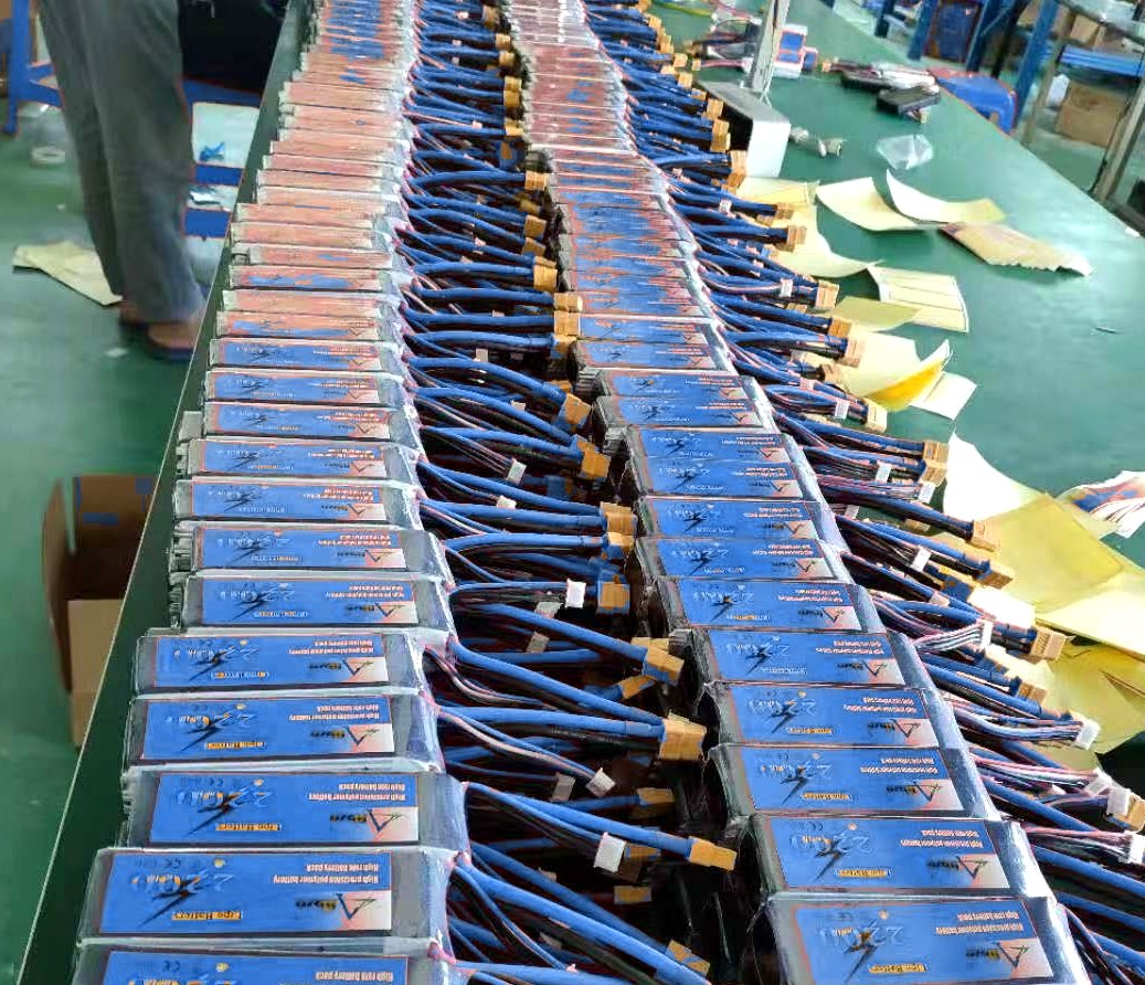 High-rate LiPo drone packs in volume production